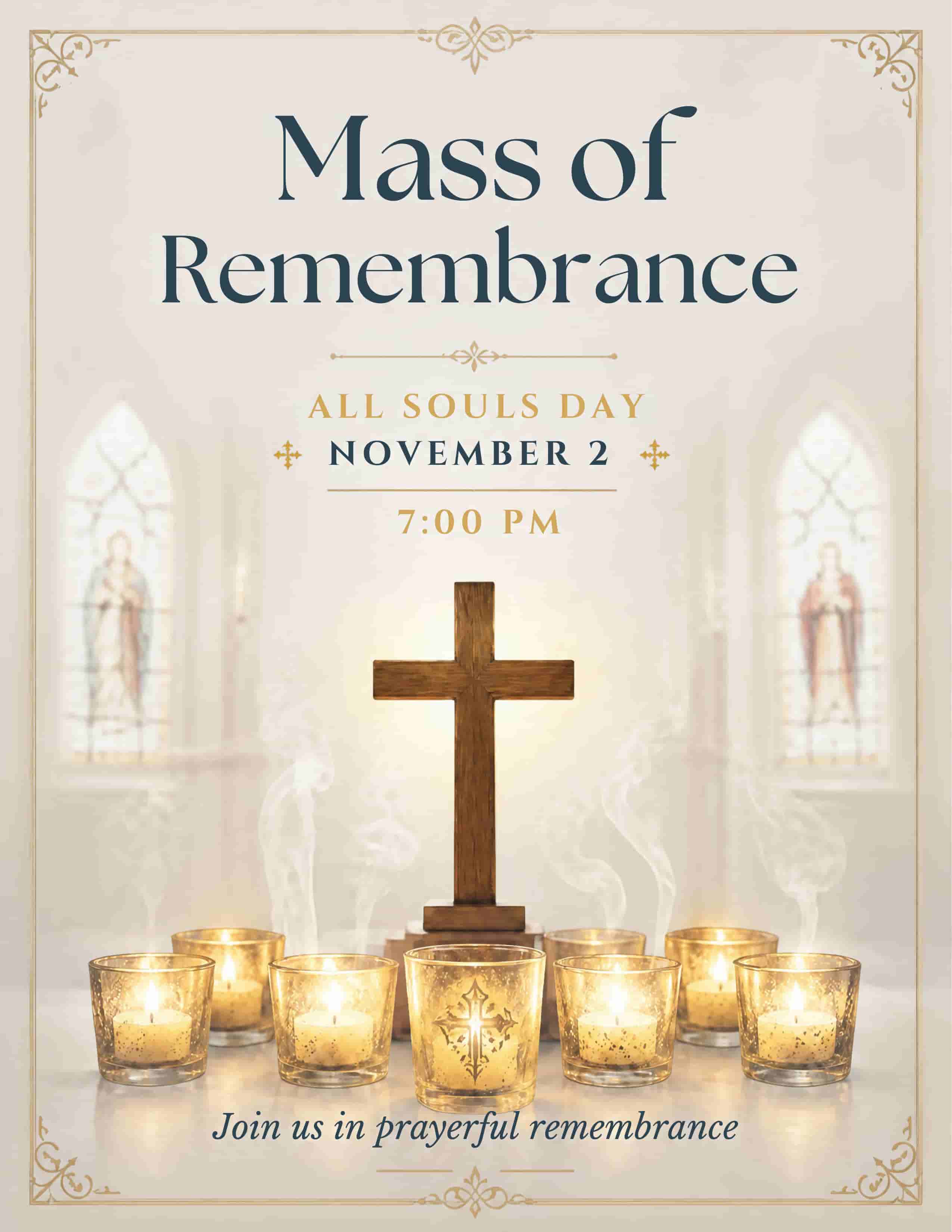 All Souls Day Mass of Remembrance flyer